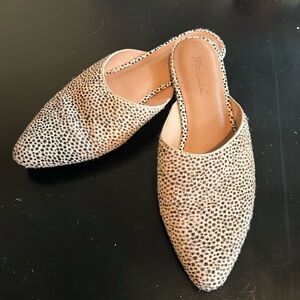 Madewell Animal Print Spotted Mules
